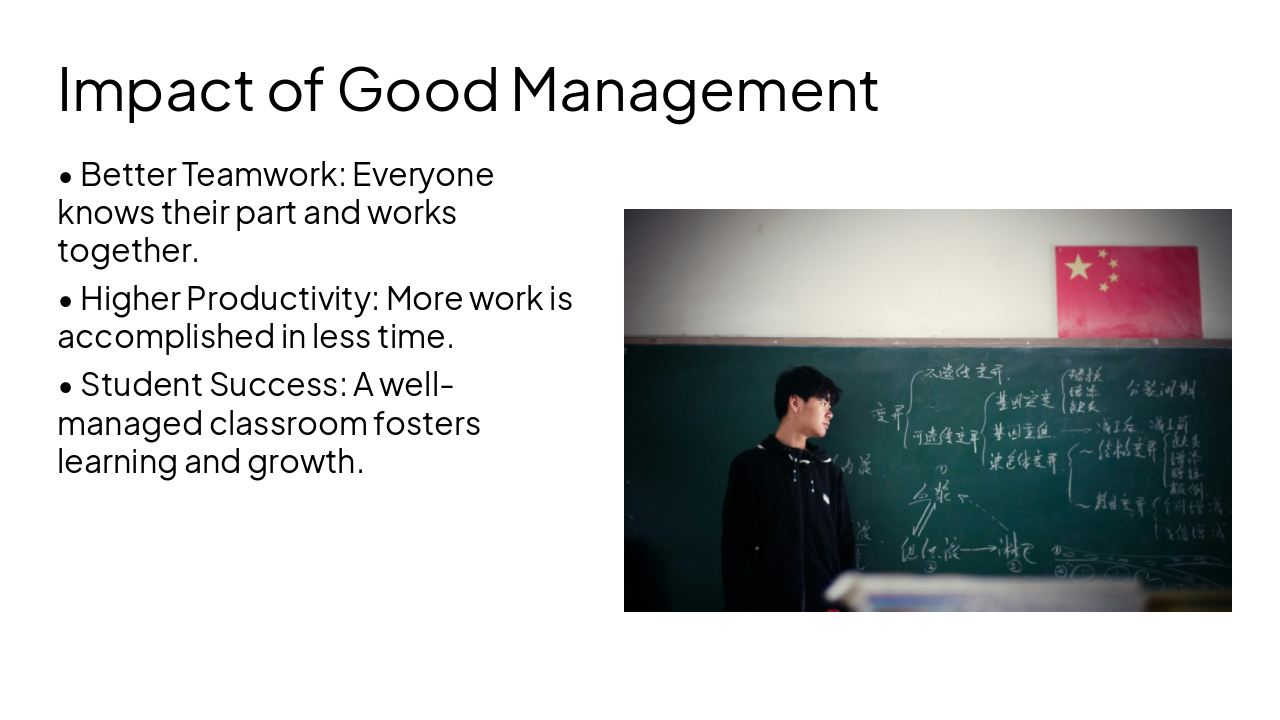Slide 9 - Impact of Good Management