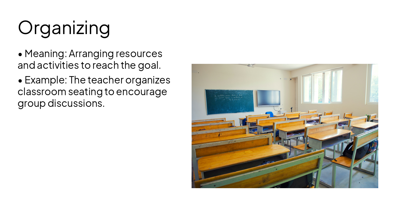 Slide 13 - Organizing
