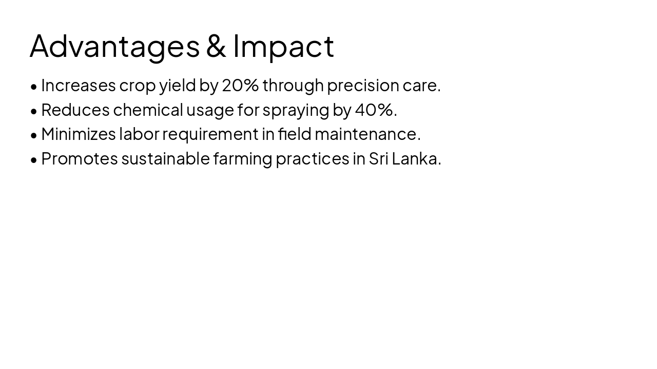 Slide 12 - Advantages & Impact