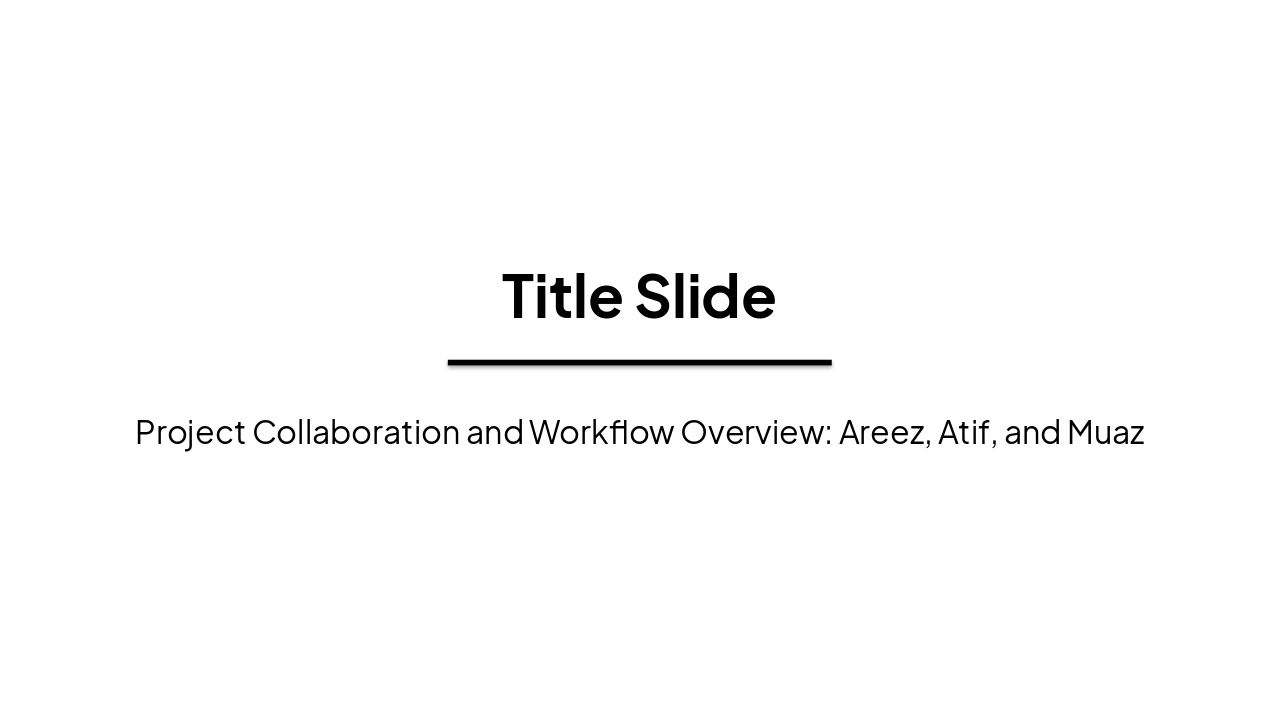 Slide 1 - Title Slide