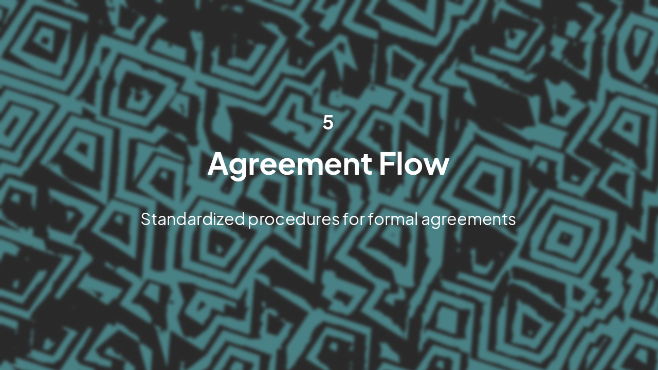 Slide 11 - Agreement Flow
