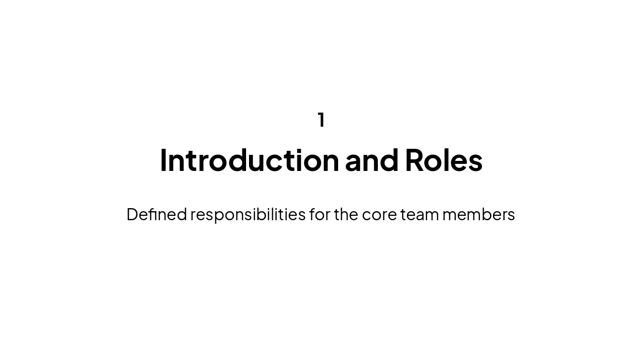 Slide 3 - Introduction and Roles