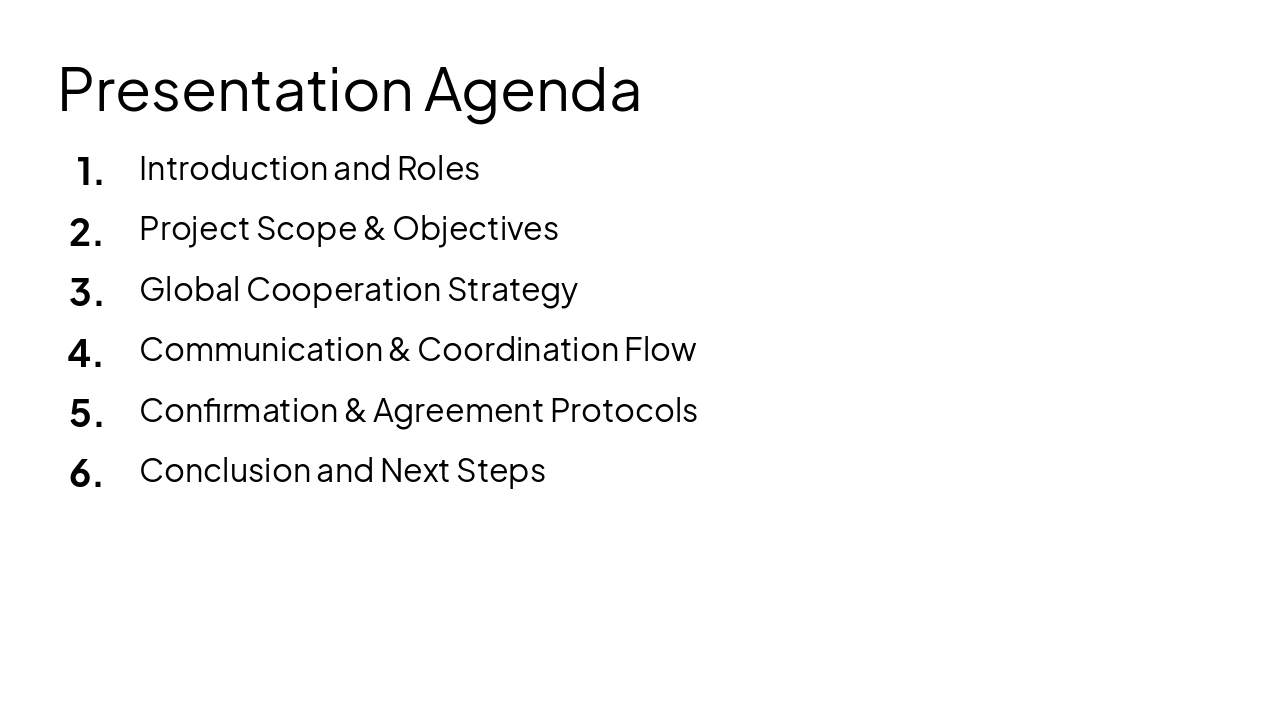 Slide 2 - Presentation Agenda