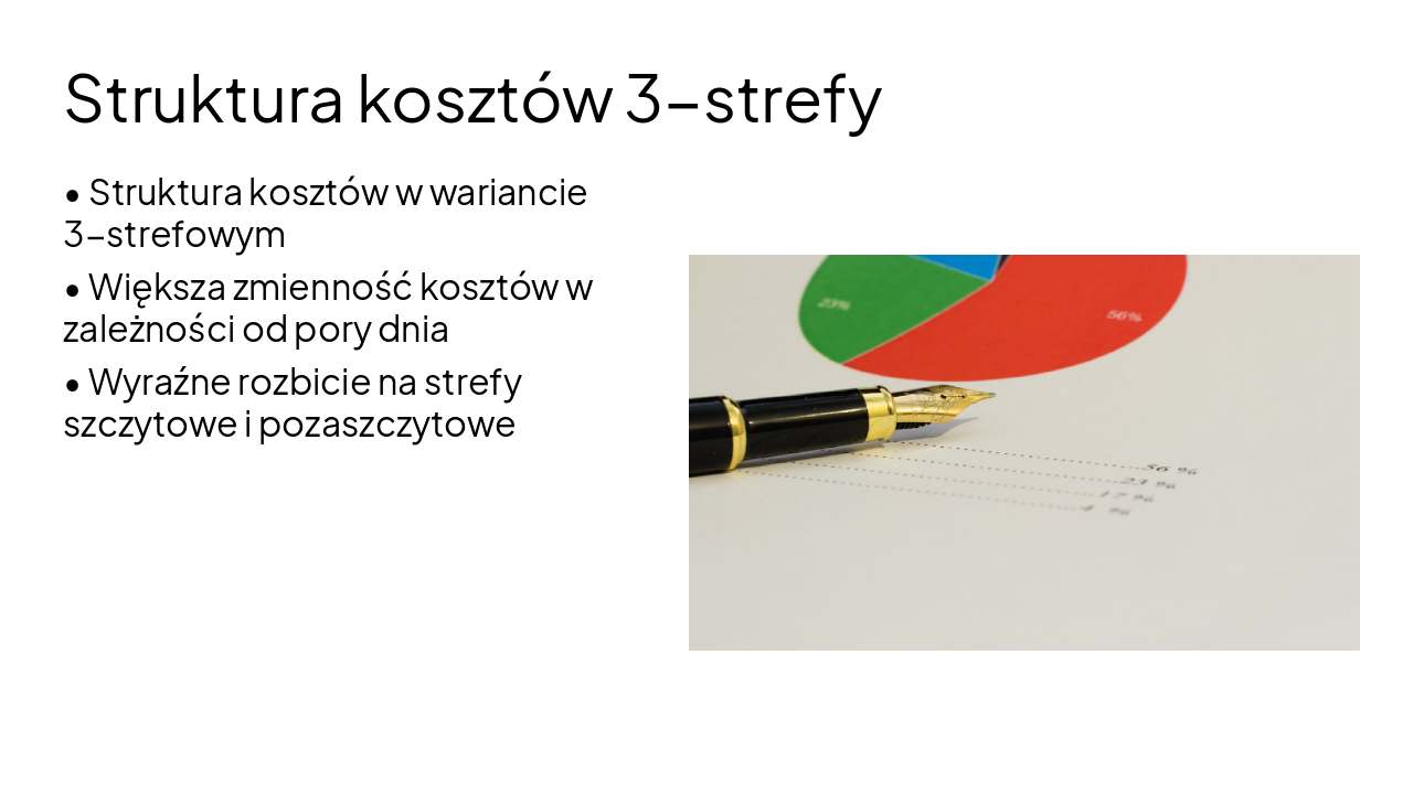 Slide 11 - Struktura kosztów 3-strefy