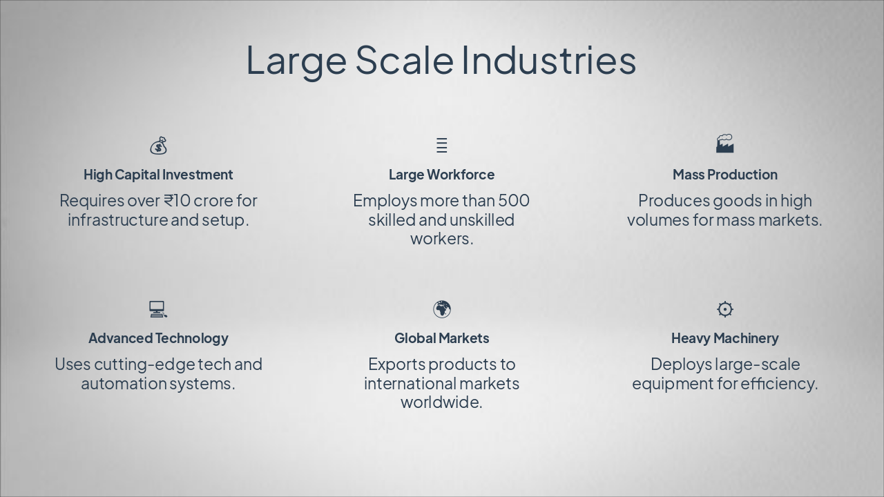 Large Scale Industries: Features & Examples (39 chars)
