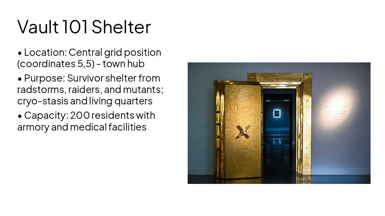 Slide 3 - Vault 101 Shelter