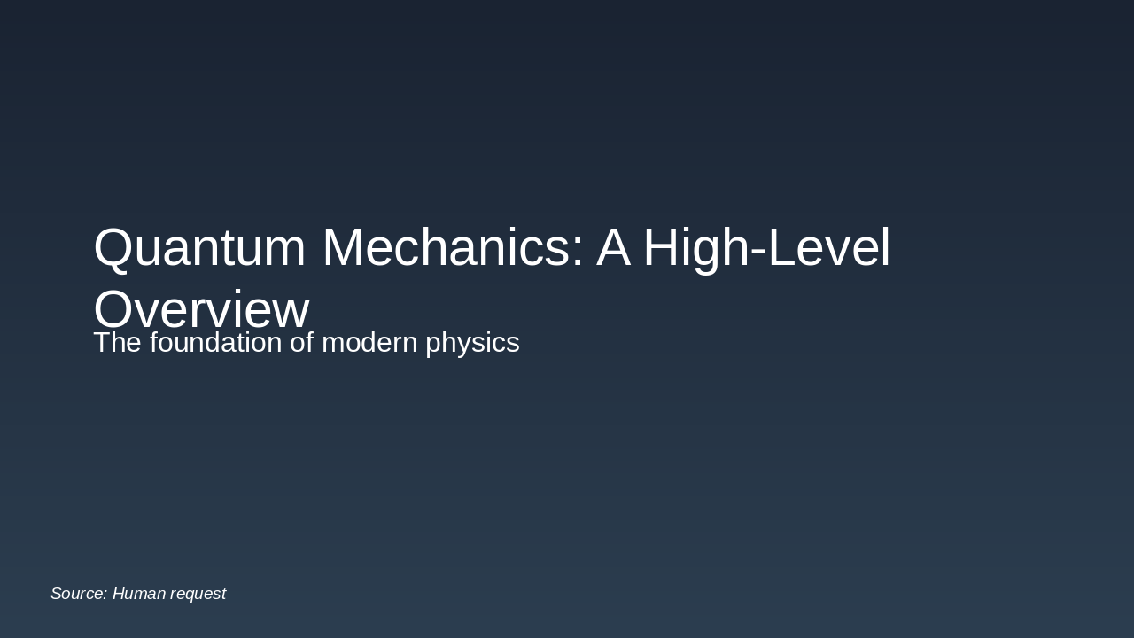 Quantum Mechanics Essentials