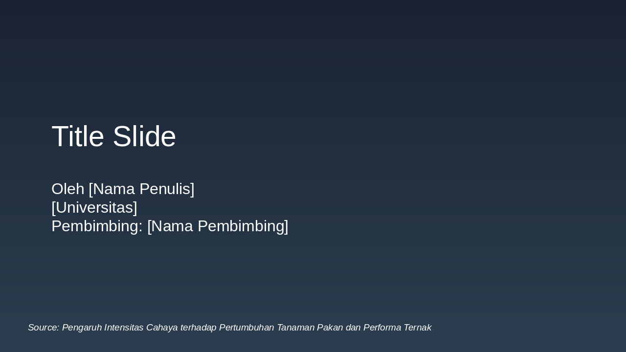 Light Intensity's Impact on Forage & Livestock (42 chars)