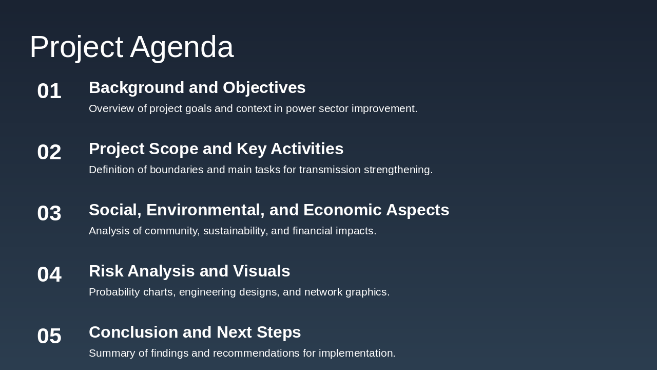 Slide 3 - Project Agenda