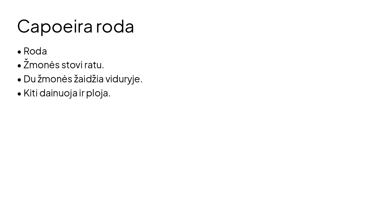 Slide 6 - Capoeira roda