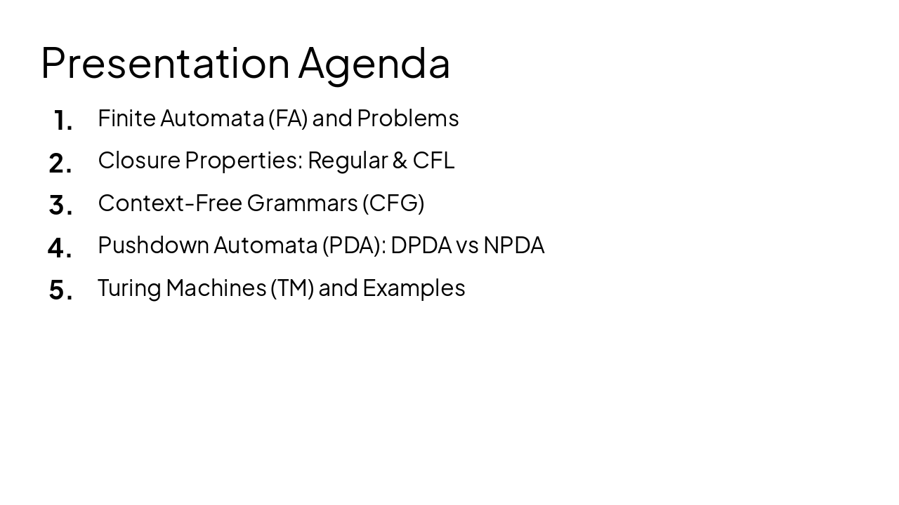 Slide 2 - Presentation Agenda