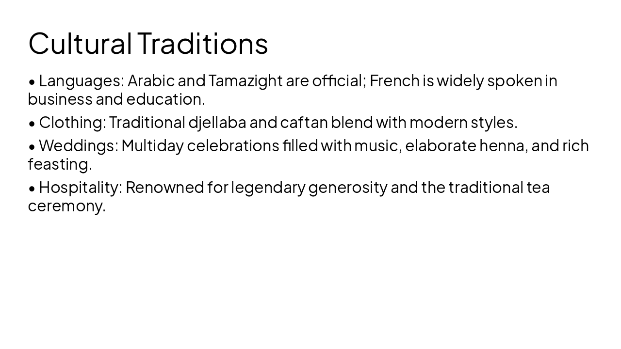Slide 6 - Cultural Traditions