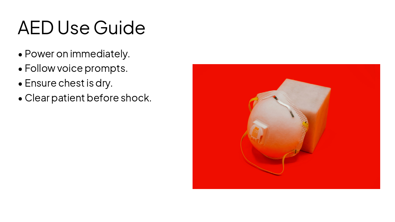 Slide 21 - AED Use Guide