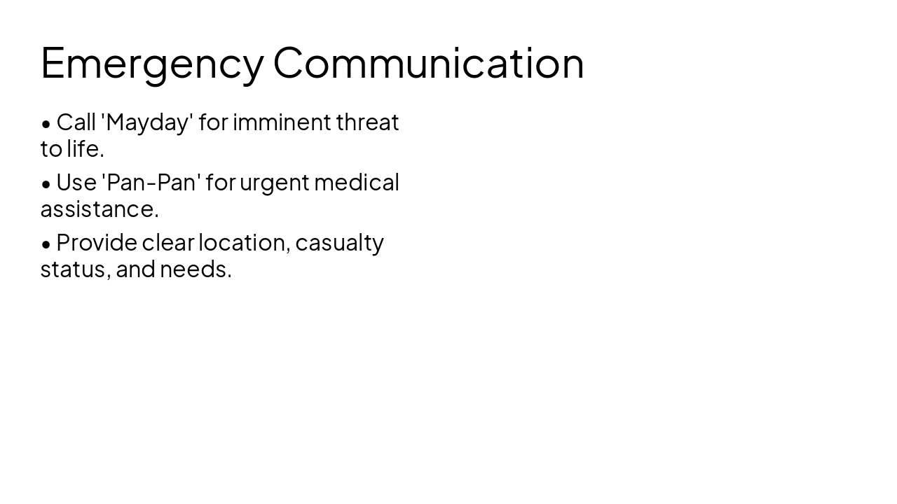 Slide 24 - Emergency Communication
