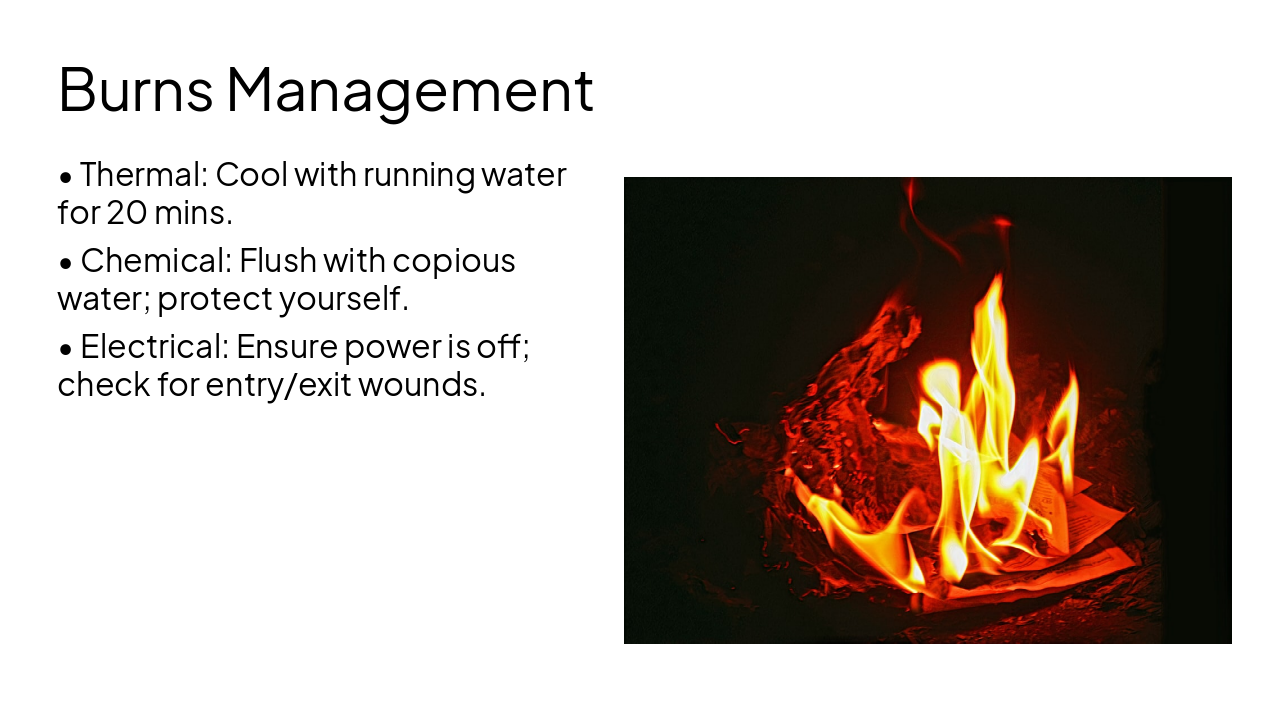 Slide 11 - Burns Management