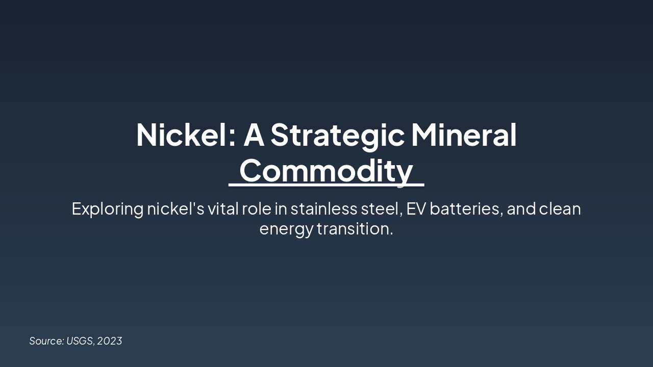 Nickel: Powering Steel, Batteries & Clean Energy (45 chars)