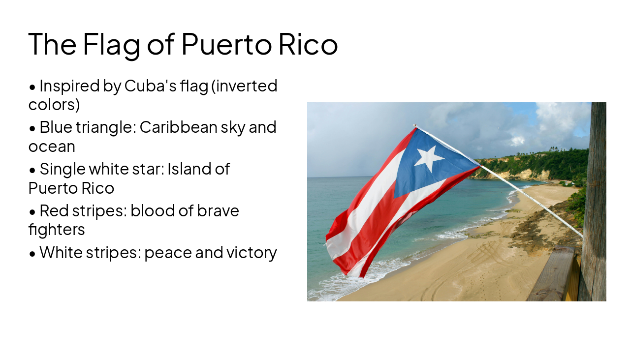 Slide 5 - The Flag of Puerto Rico