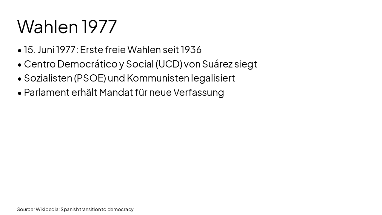 Slide 10 - Wahlen 1977