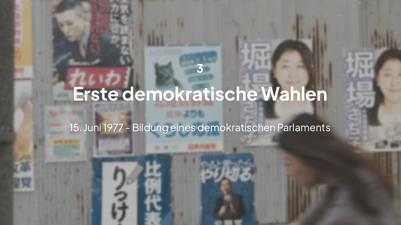 Slide 9 - 3. Erste Wahlen 1977