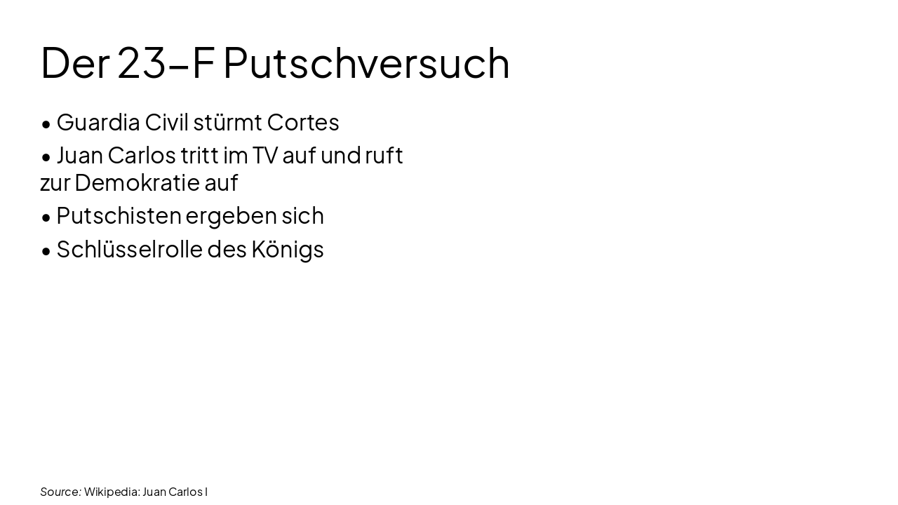Slide 15 - Der 23-F Putschversuch