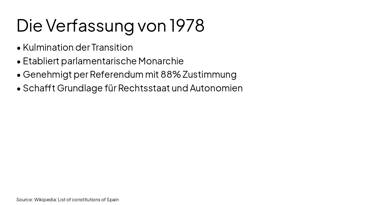 Slide 13 - Die Verfassung von 1978