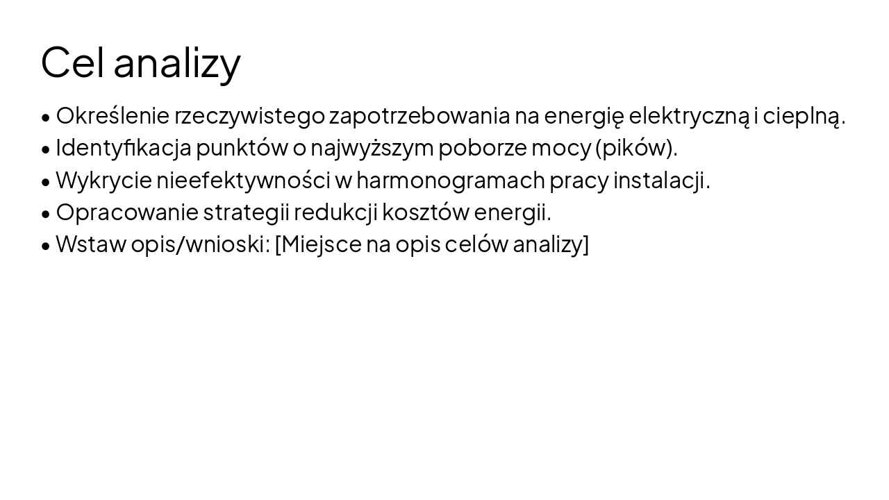 Slide 2 - Cel analizy