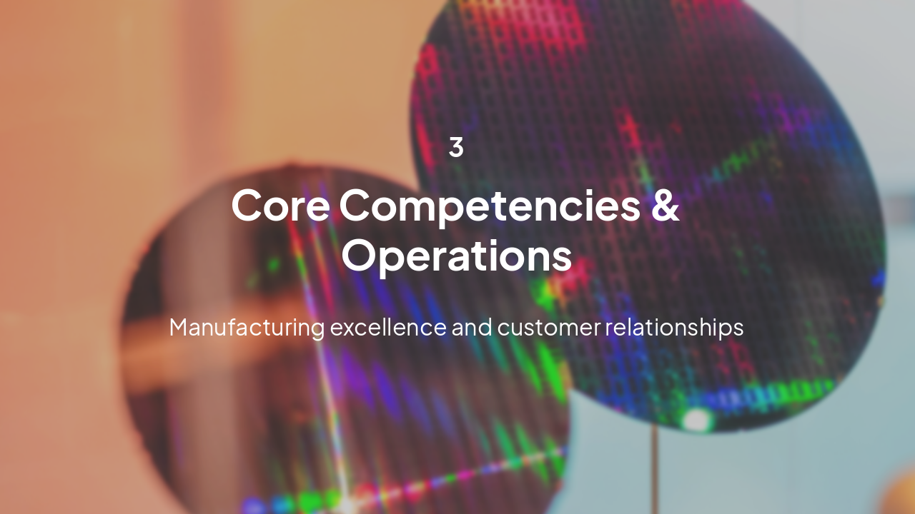 Slide 8 - Core Competencies & Operations
