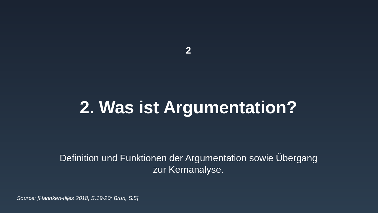 Slide 6 - 2. Was ist Argumentation?