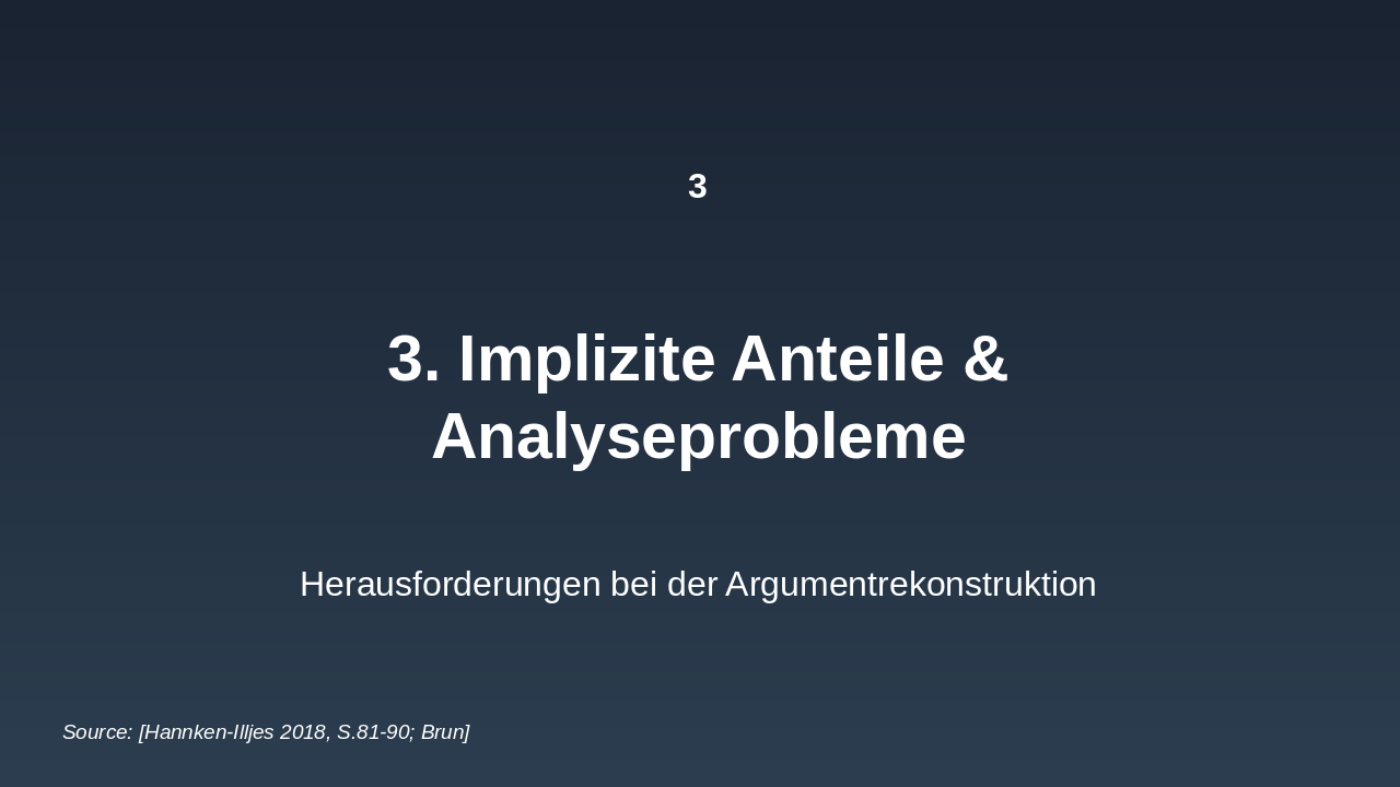 Slide 9 - Argumentation – Warum, was und wie?