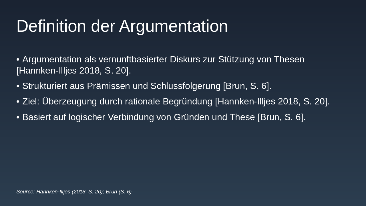 Slide 7 - Definition der Argumentation
