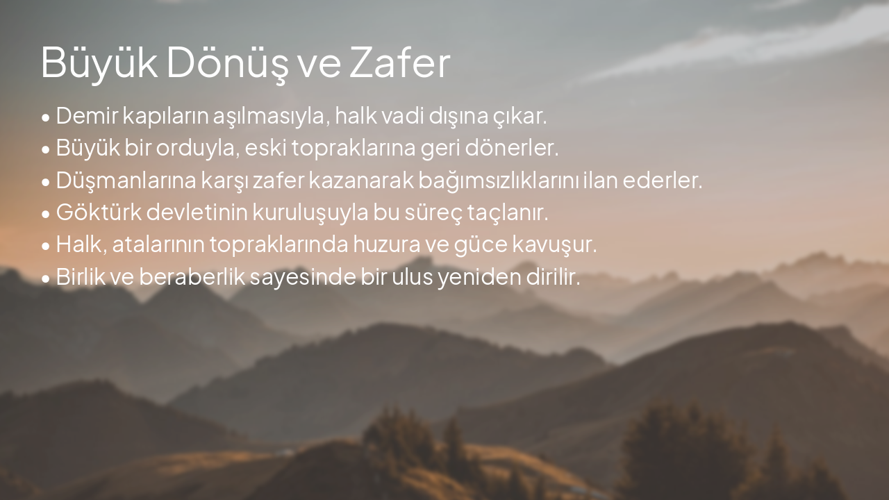 Slide 5 - Büyük Dönüş ve Zafer