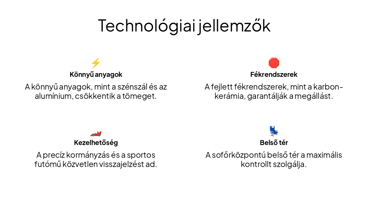 Slide 6 - Technológiai jellemzők