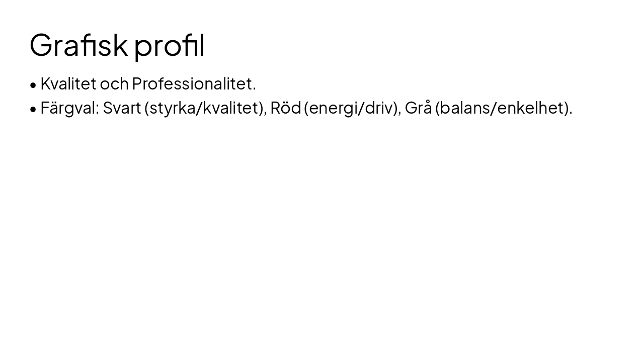 Slide 8 - Grafisk profil