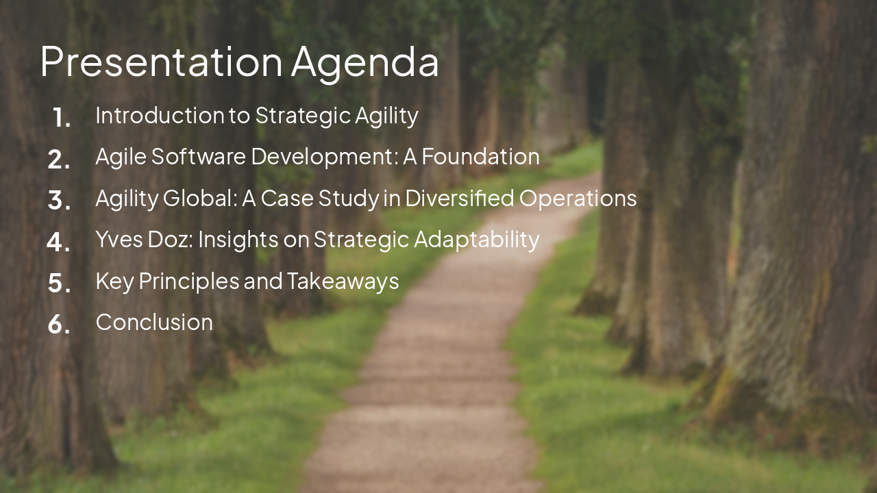 Slide 2 - Presentation Agenda