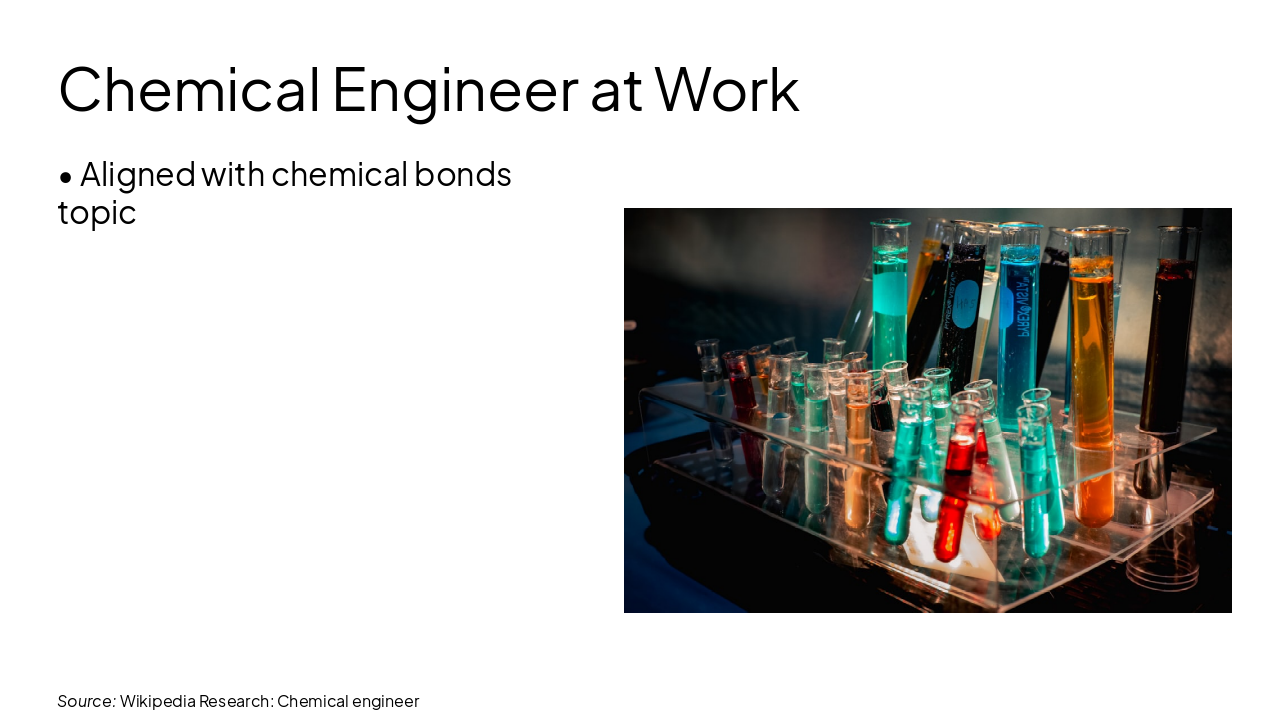 Slide 13 - Chemical Engineer at Work