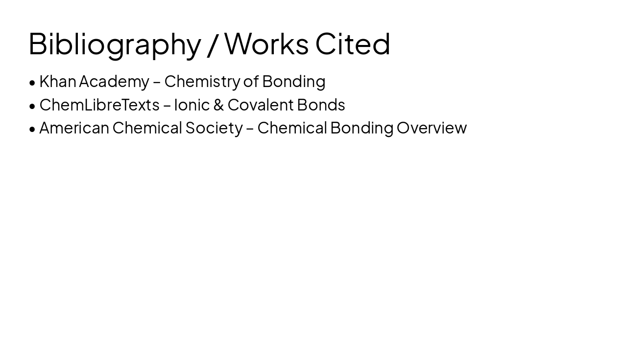Slide 12 - Bibliography / Works Cited