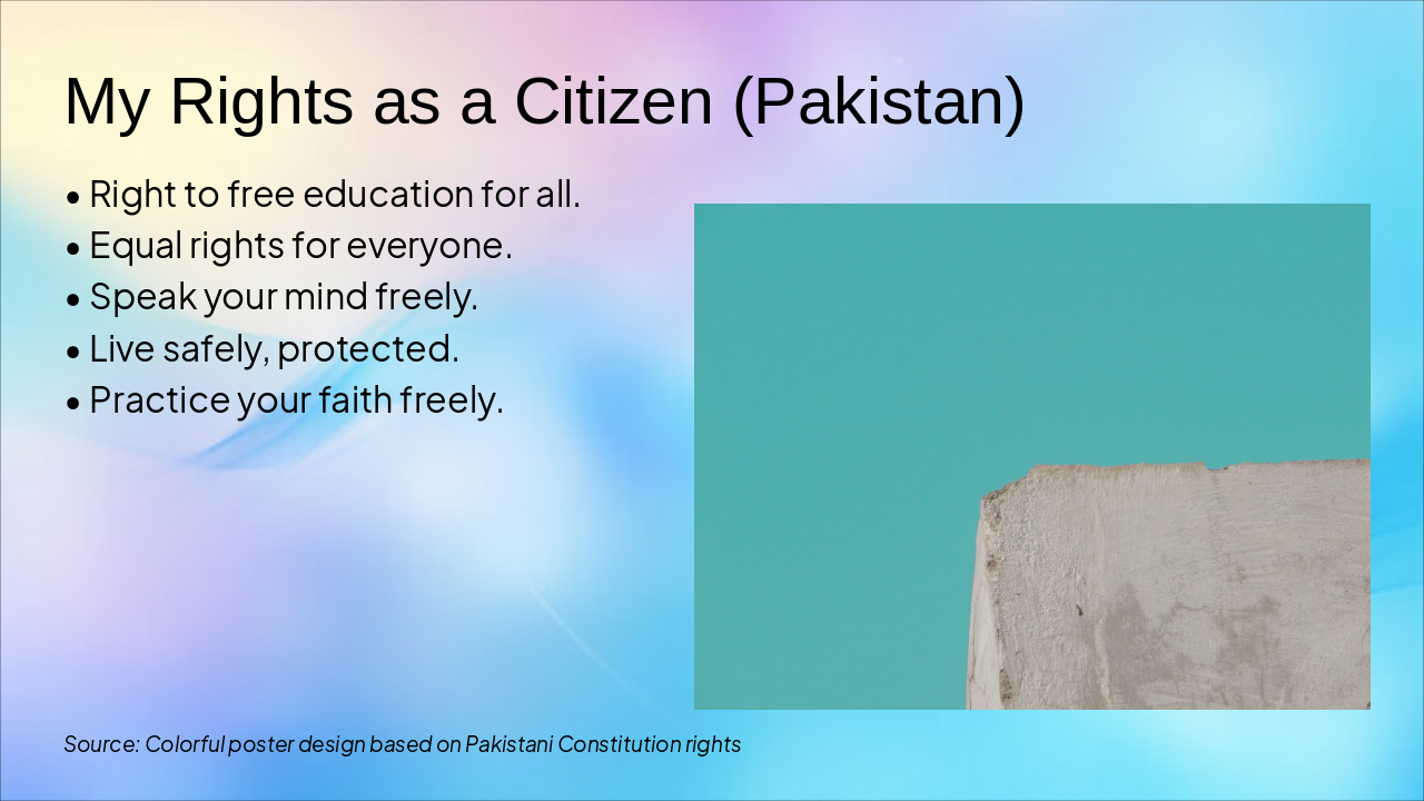 My Rights as a Pakistani Citizen