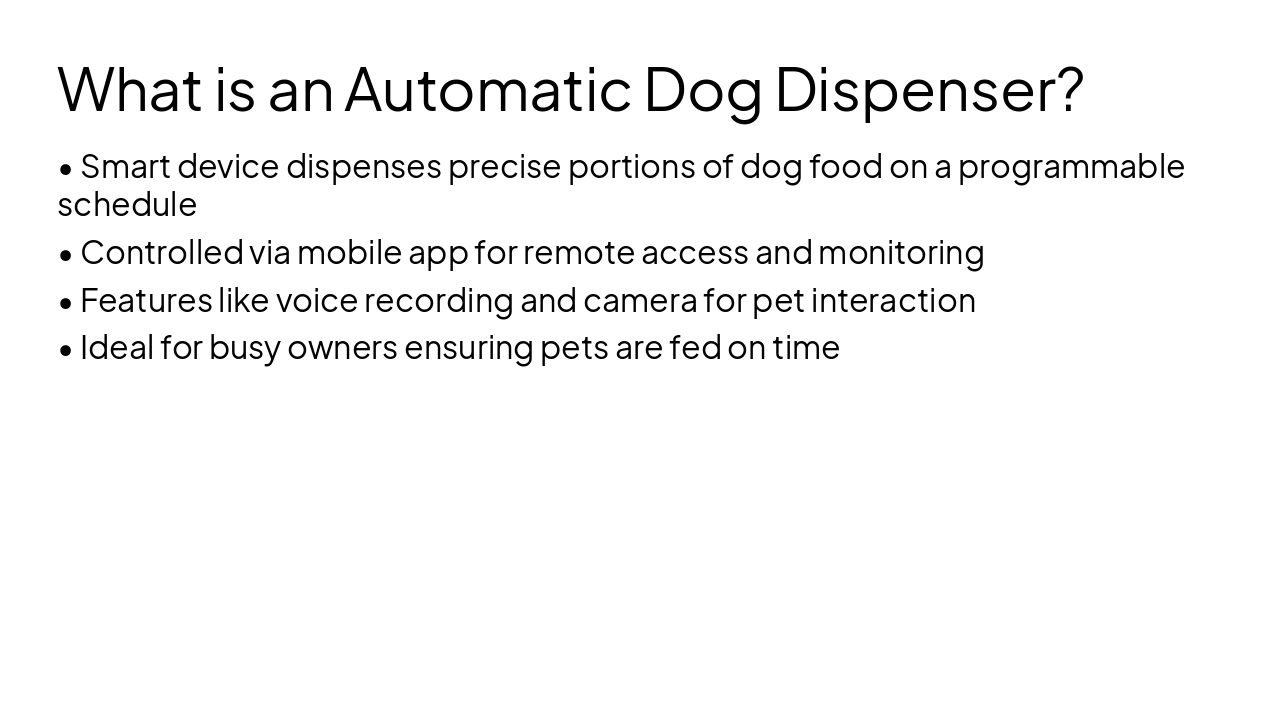 Slide 4 - What is an Automatic Dog Dispenser?