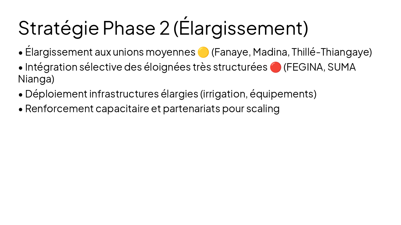 Slide 12 - Stratégie Phase 2 (Élargissement)