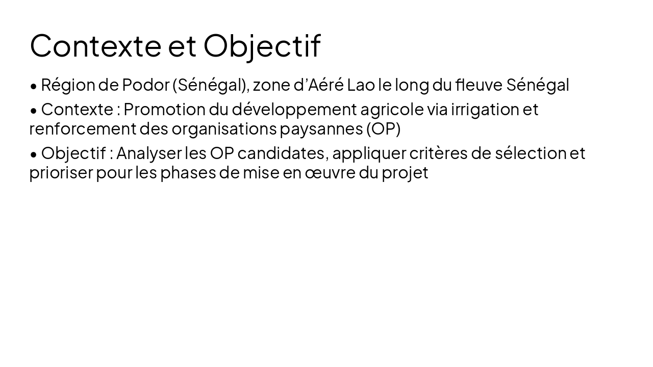 Slide 2 - Contexte et Objectif