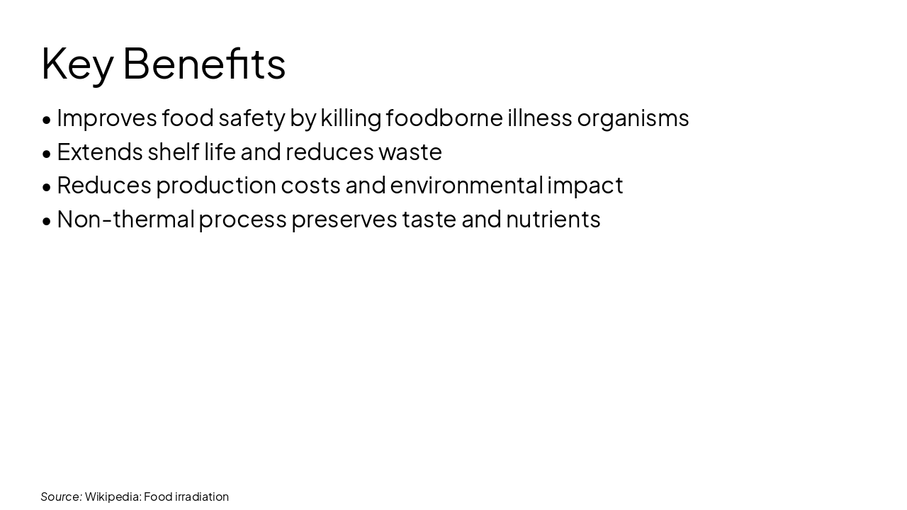 Slide 6 - Key Benefits