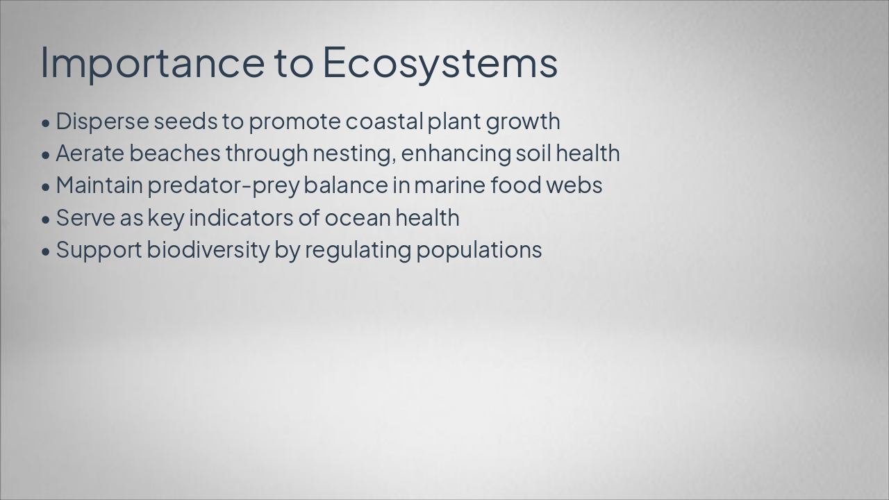 Slide 8 - Importance to Ecosystems