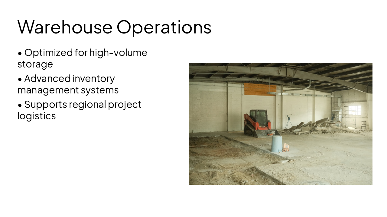 Slide 11 - Warehouse Operations