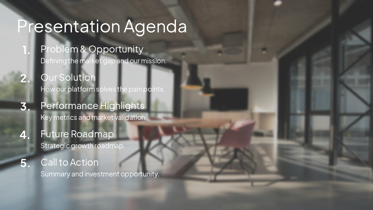 Slide 2 - Presentation Agenda