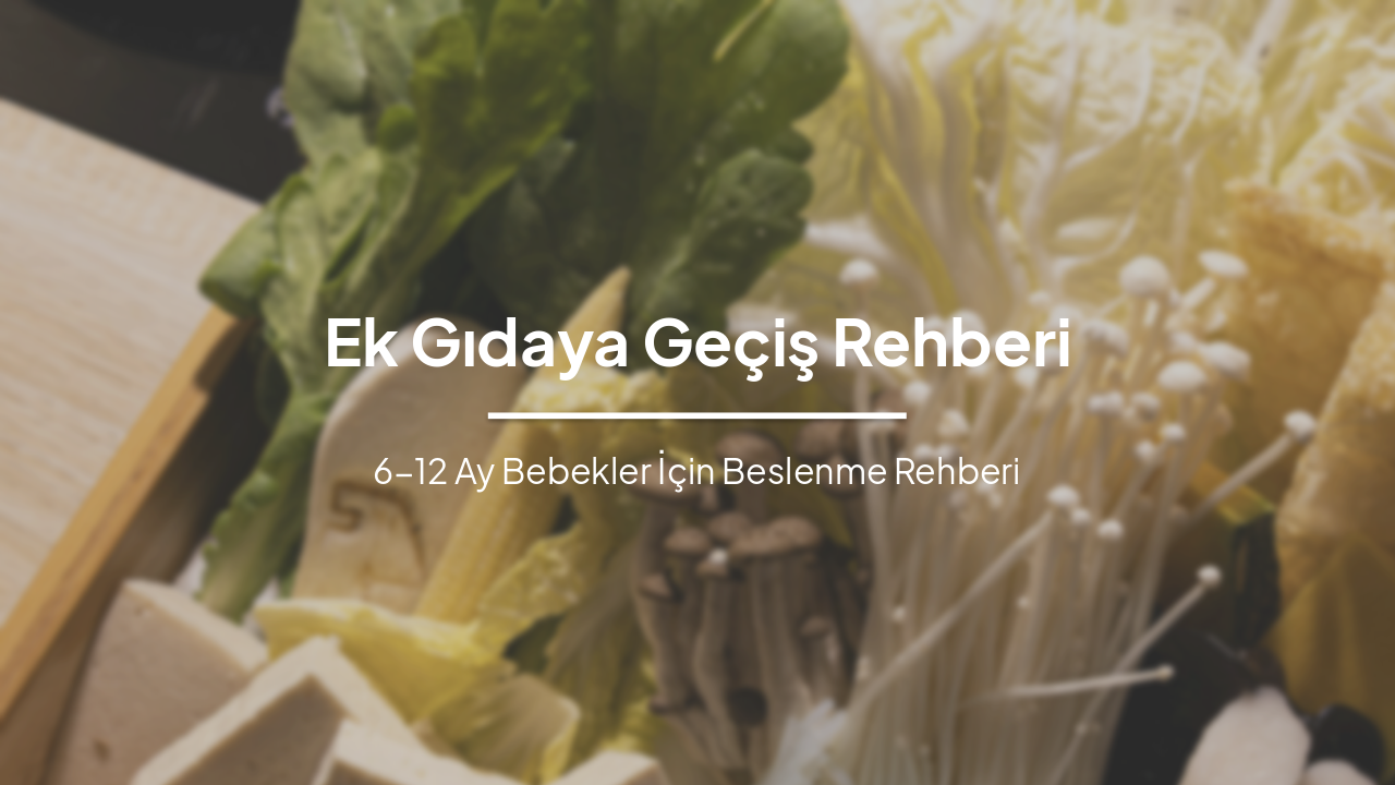 Slide 1 - Ek Gıdaya Geçiş Rehberi