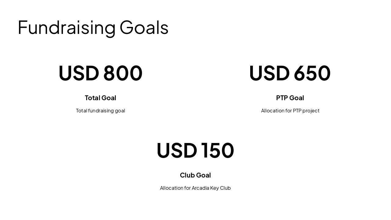 Slide 9 - Fundraising Goals