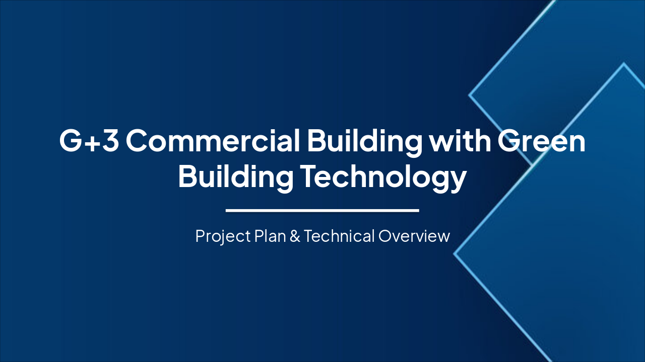 G+3 Green Commercial Building Project Plan (39 chars)