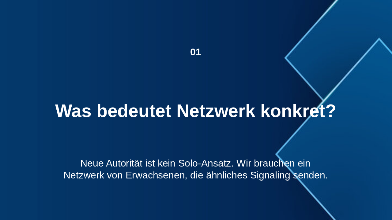 Slide 2 - Netzwerk – Neue Autorität gemeinsam leben