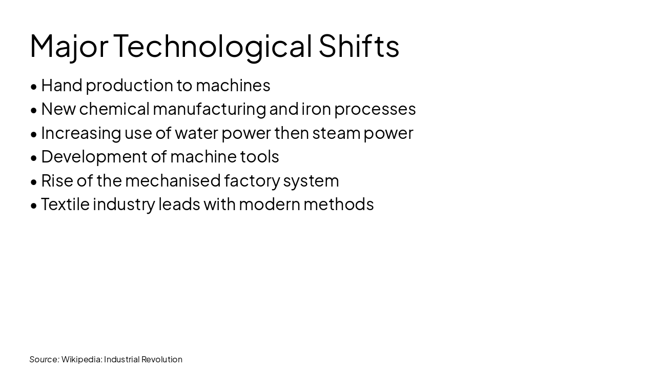 Slide 6 - Major Technological Shifts