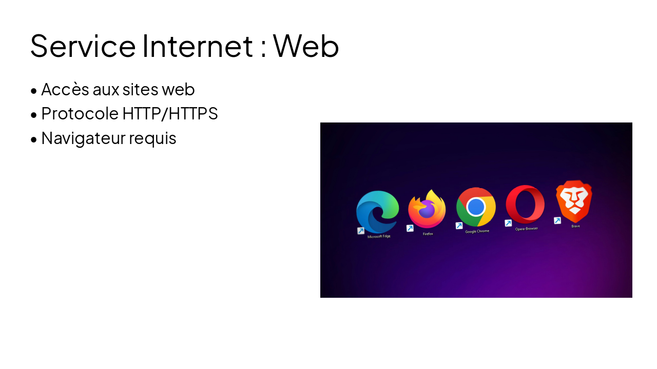 Slide 9 - Service Internet : Web